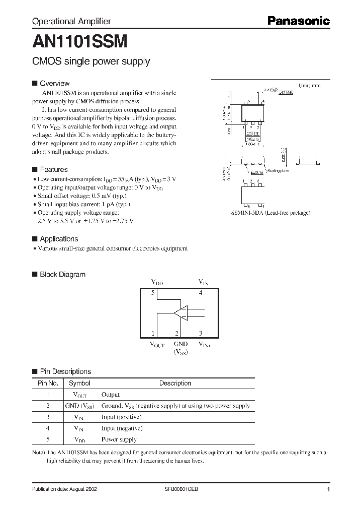 AN1101SSM_282689.PDF Datasheet