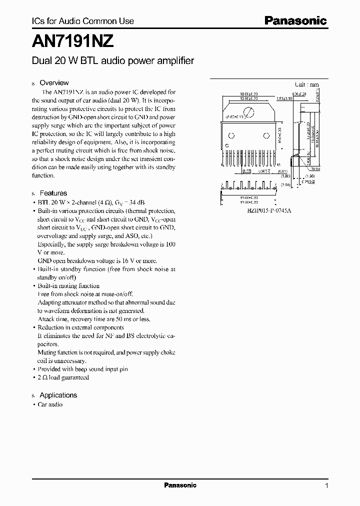 AN7191NZ_241260.PDF Datasheet