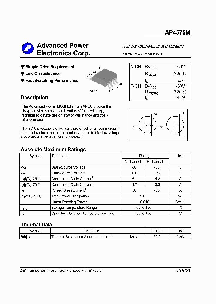 AP4575M_304775.PDF Datasheet