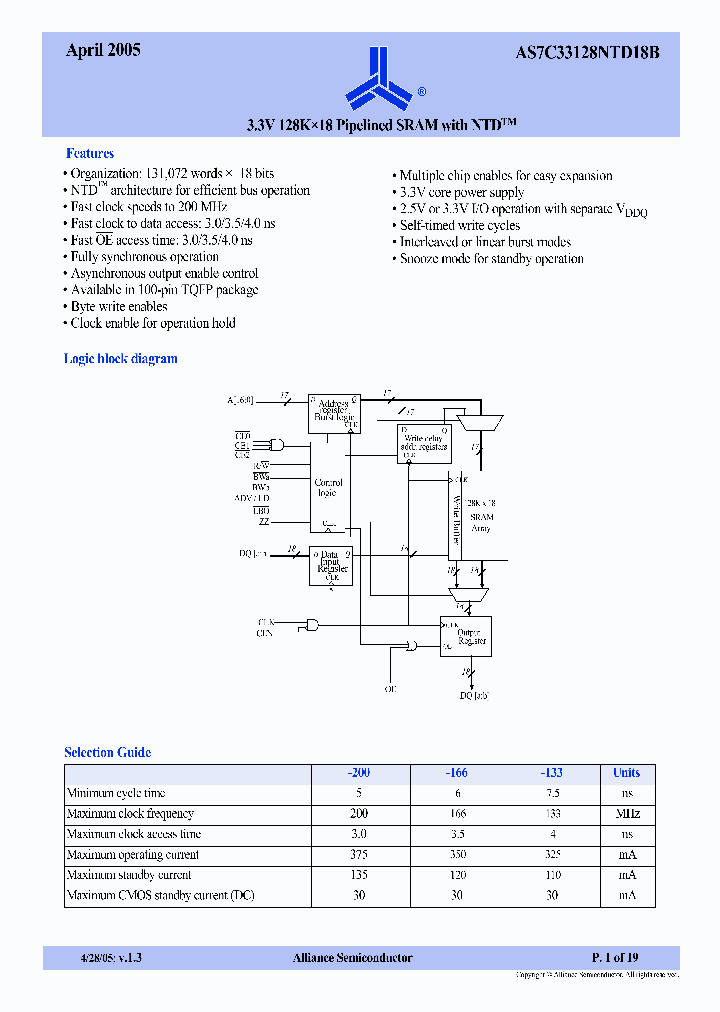 AS7C33128NTD18B_277310.PDF Datasheet