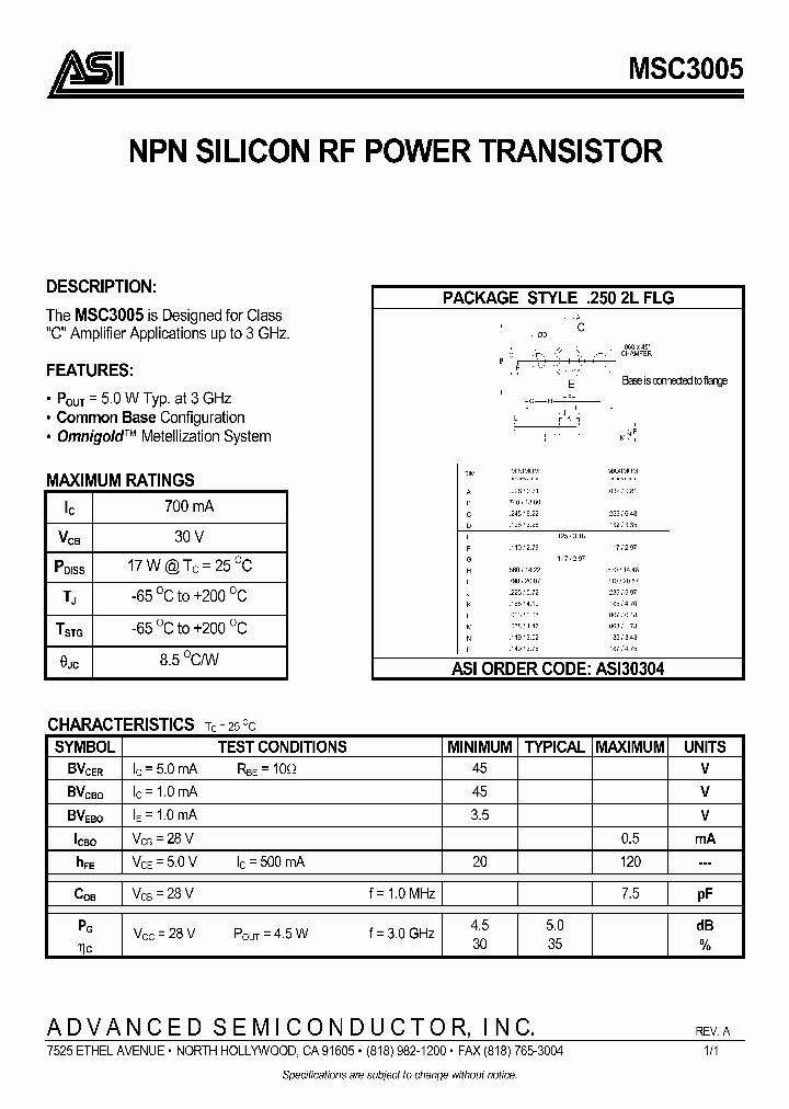 ASI30304_292901.PDF Datasheet