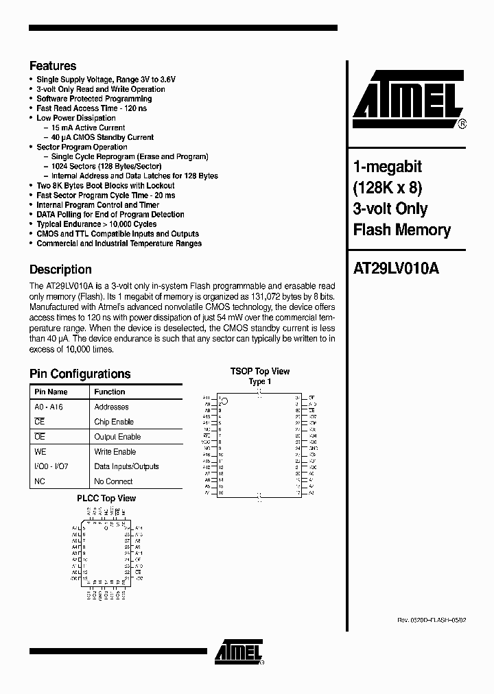 AT29LV010A-15JC_287831.PDF Datasheet