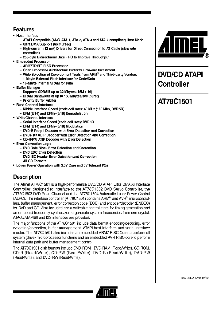 AT78C1501NBSP_287763.PDF Datasheet