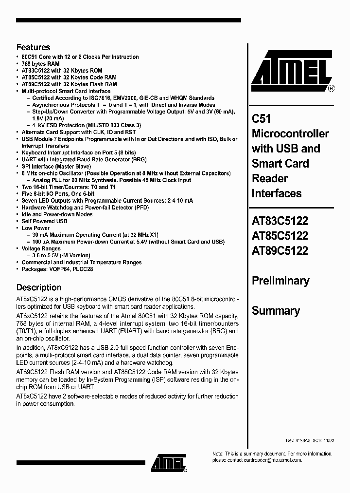 AT89C5122NBSP_250819.PDF Datasheet