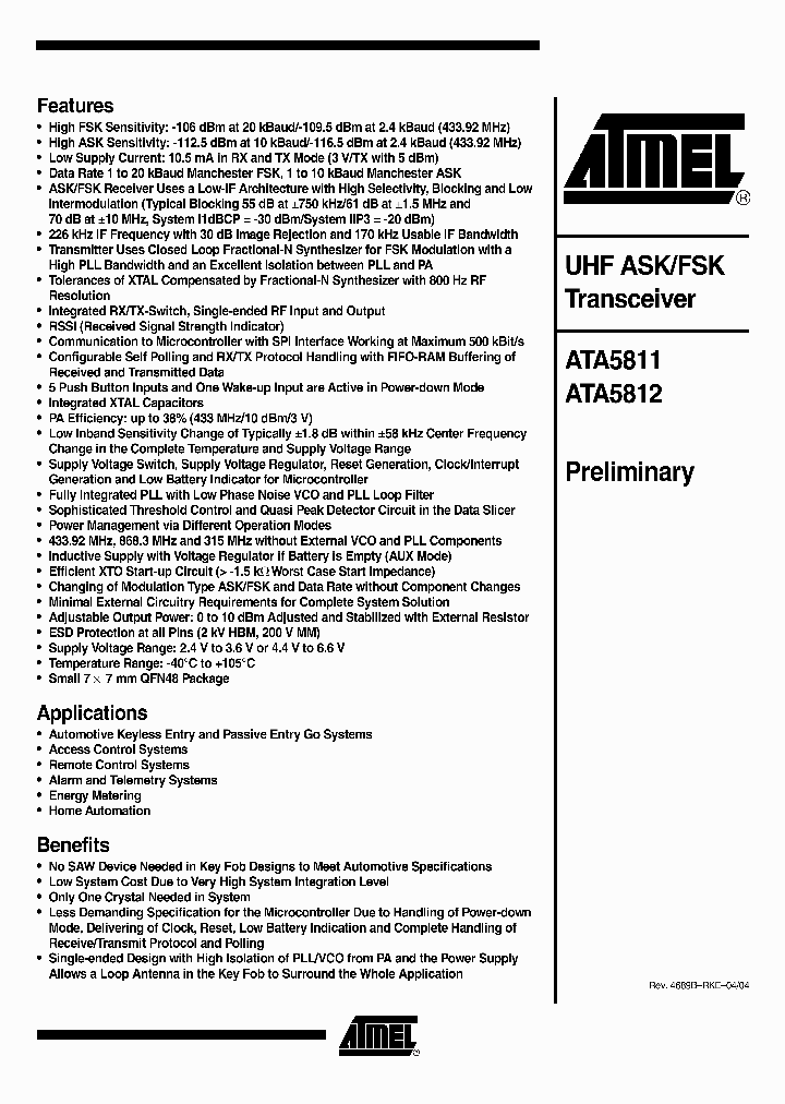 ATA581X_274505.PDF Datasheet