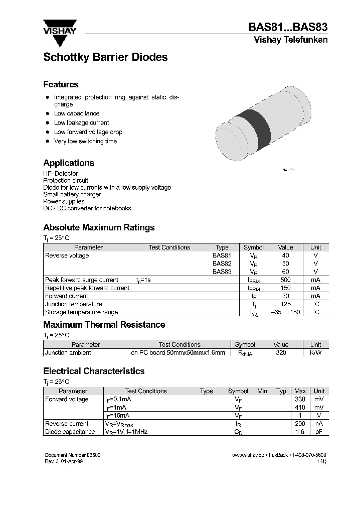 BAS83_267615.PDF Datasheet