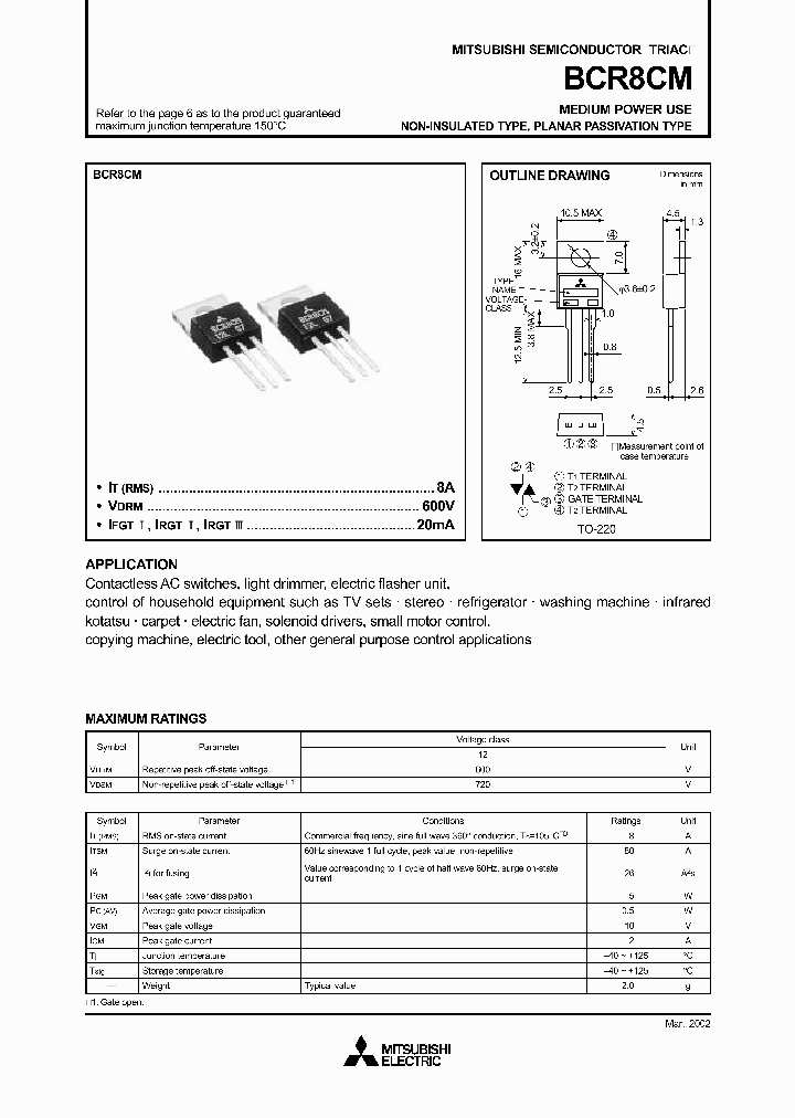 BCR8CM-12_202854.PDF Datasheet