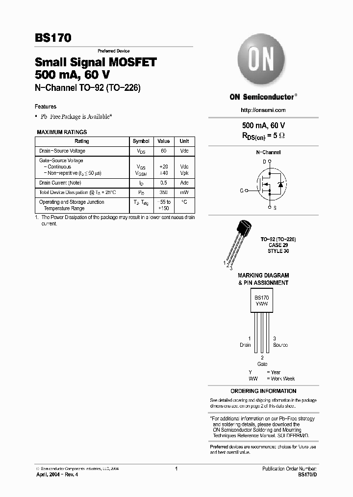 BS170_274303.PDF Datasheet