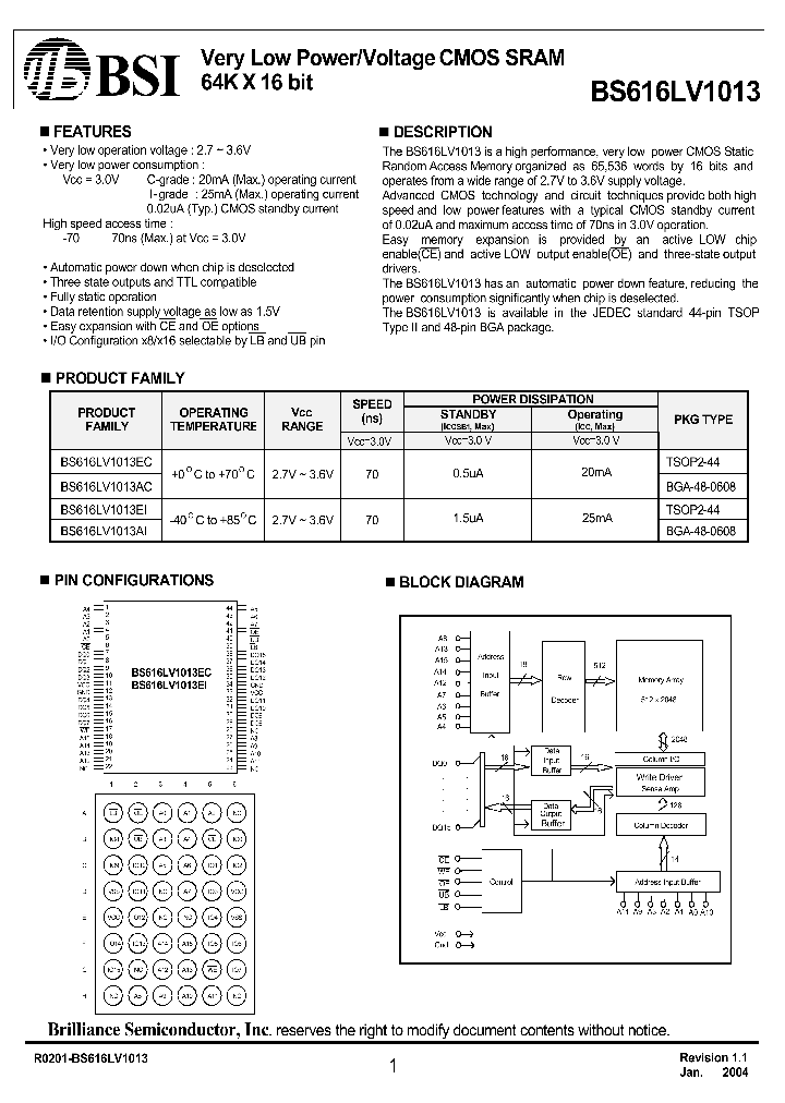 BS616LV1013_293868.PDF Datasheet