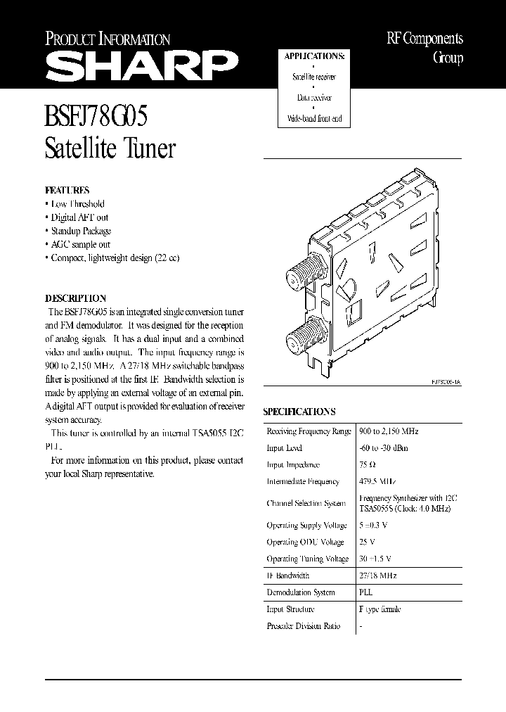 BSFJ78G05_266795.PDF Datasheet