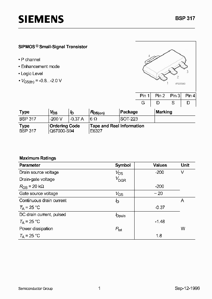 BSP317_253423.PDF Datasheet