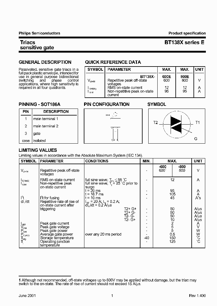 BT138XSERIES_210396.PDF Datasheet