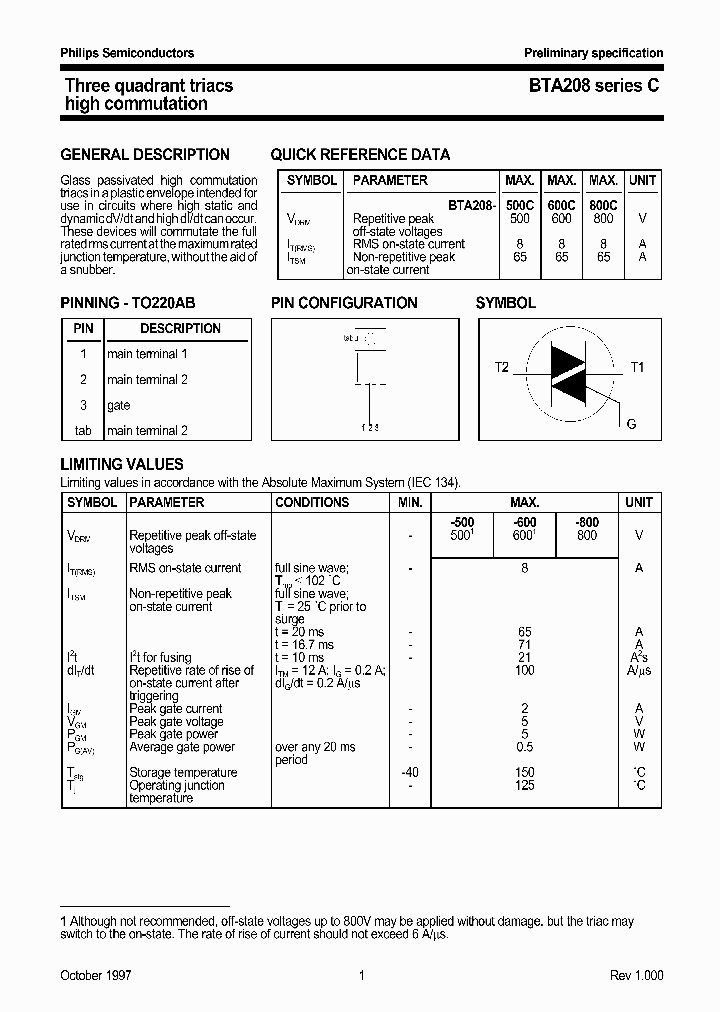 BTA208-600_261659.PDF Datasheet