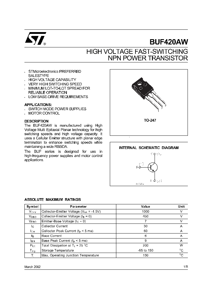 BUF420AW_276497.PDF Datasheet