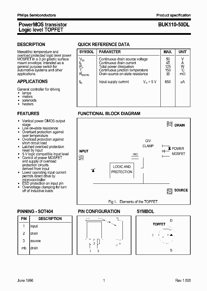 BUK110-50DL_300498.PDF Datasheet