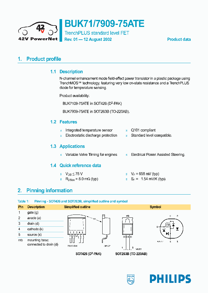BUK7109-75ATE_286194.PDF Datasheet