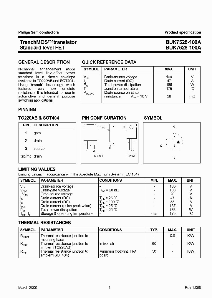 BUK7528-100A_297903.PDF Datasheet