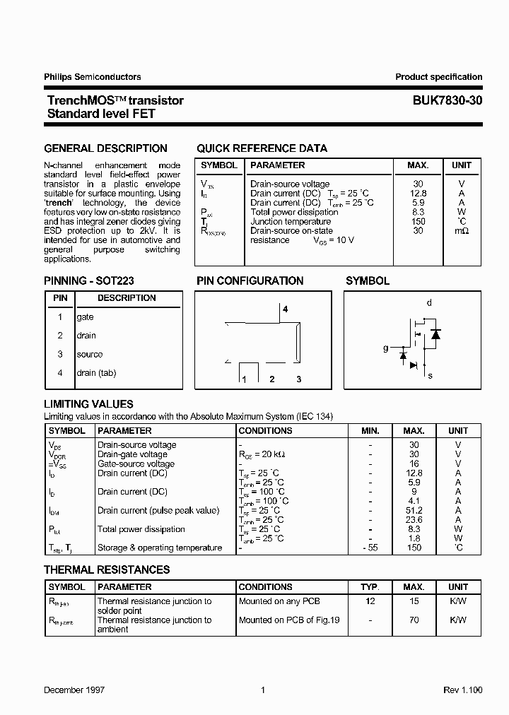BUK7830-30_273900.PDF Datasheet