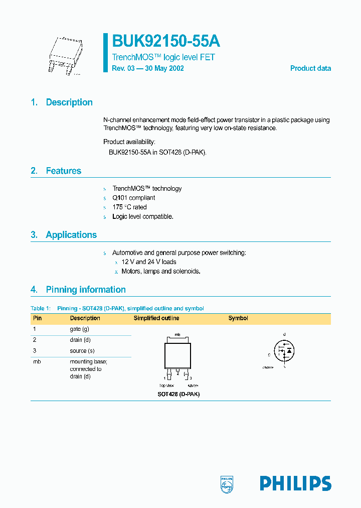 BUK92150-55A_297445.PDF Datasheet