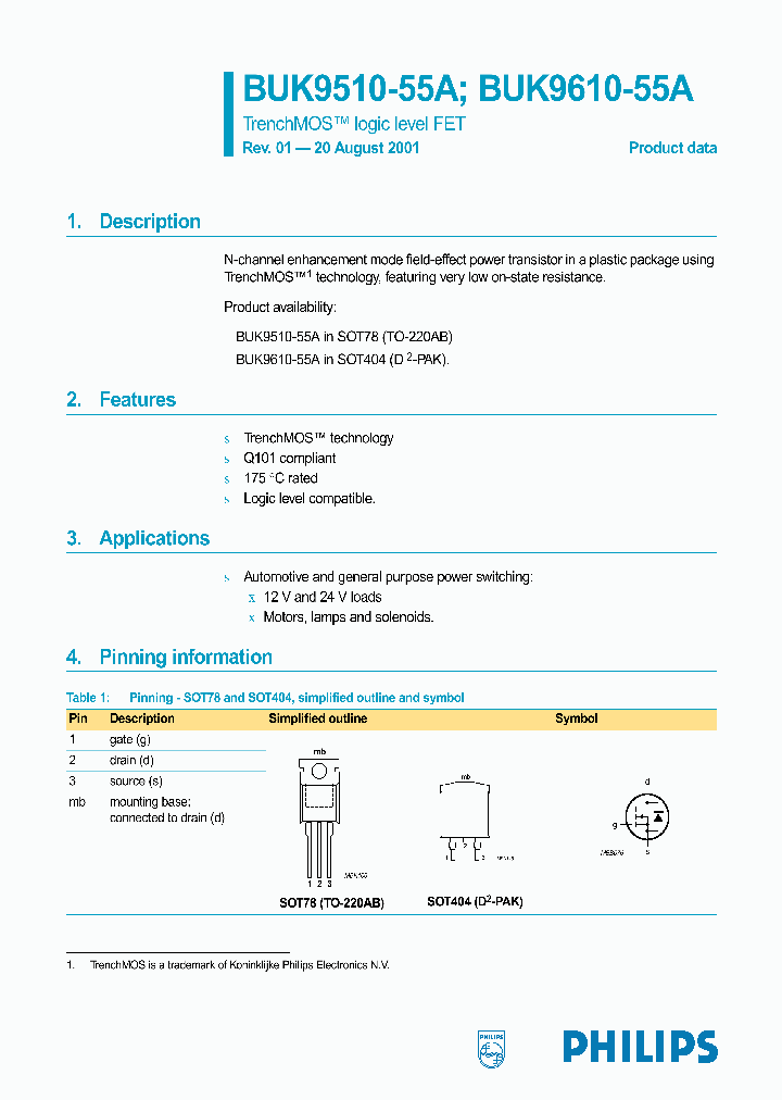 BUK9610-55A_296430.PDF Datasheet