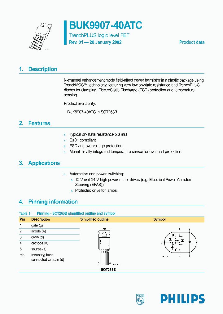BUK9907-40ATC_249639.PDF Datasheet