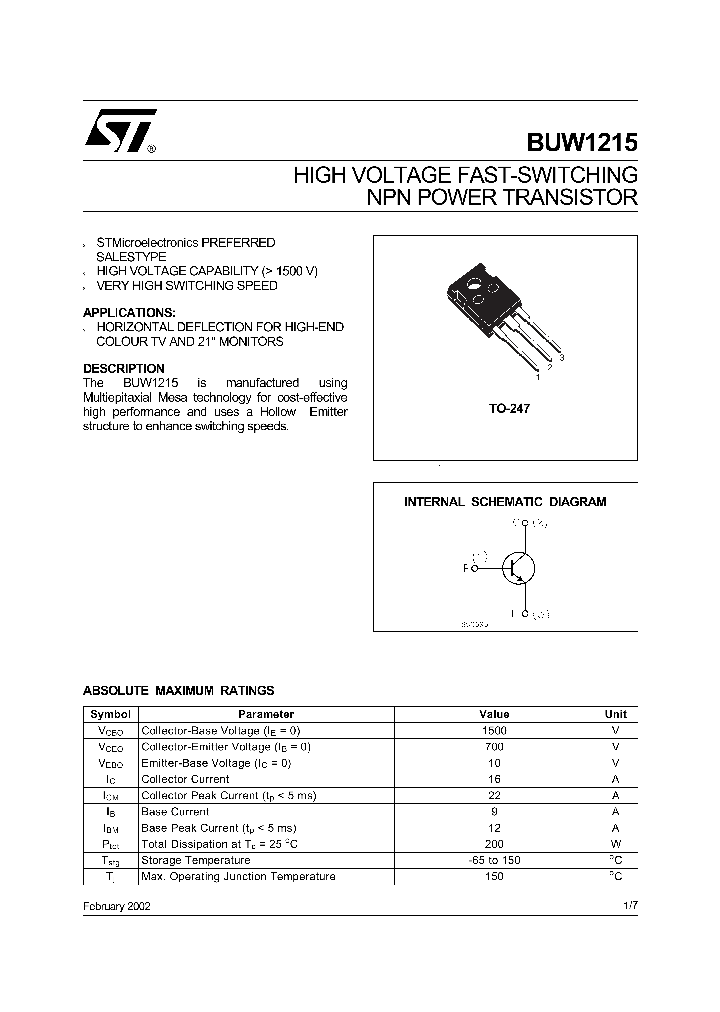 BUW1215_279332.PDF Datasheet