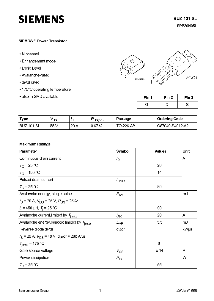 BUZ101SL_292486.PDF Datasheet