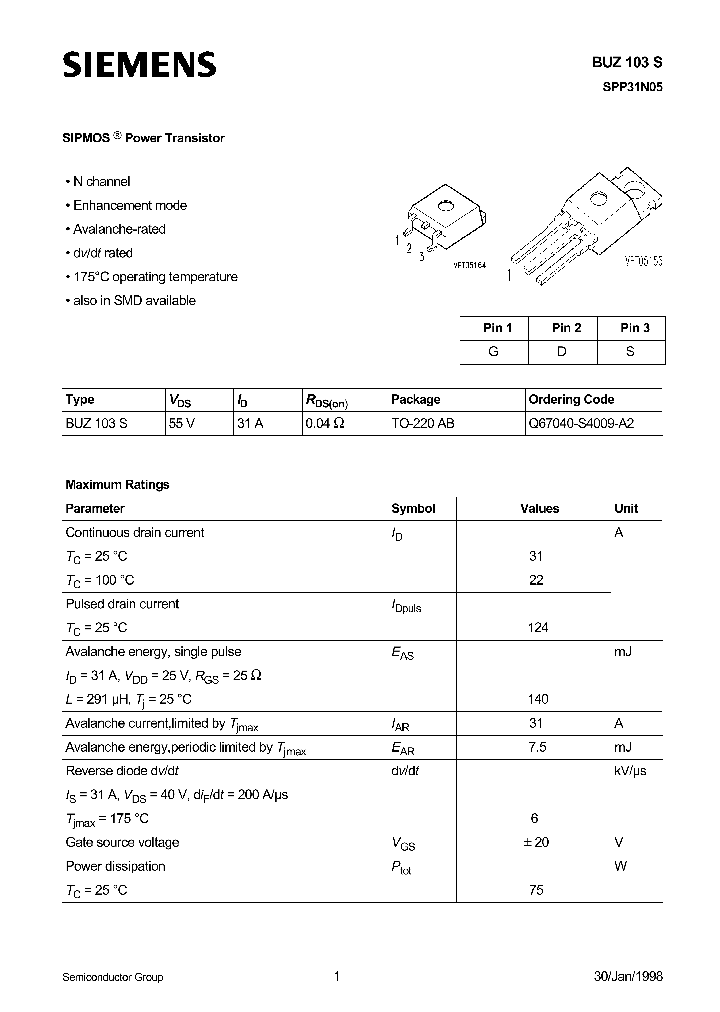 BUZ103S_292478.PDF Datasheet