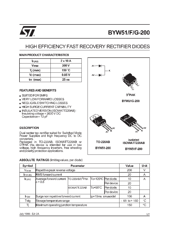 BYW51G-200_273379.PDF Datasheet