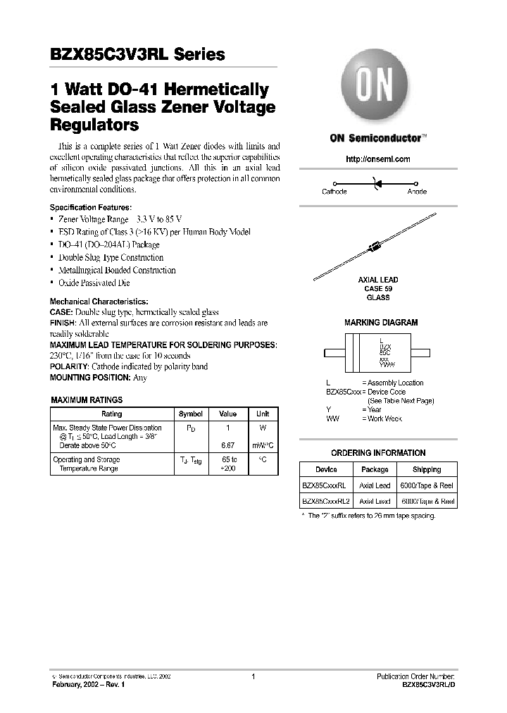 BZX85C75RL_254932.PDF Datasheet