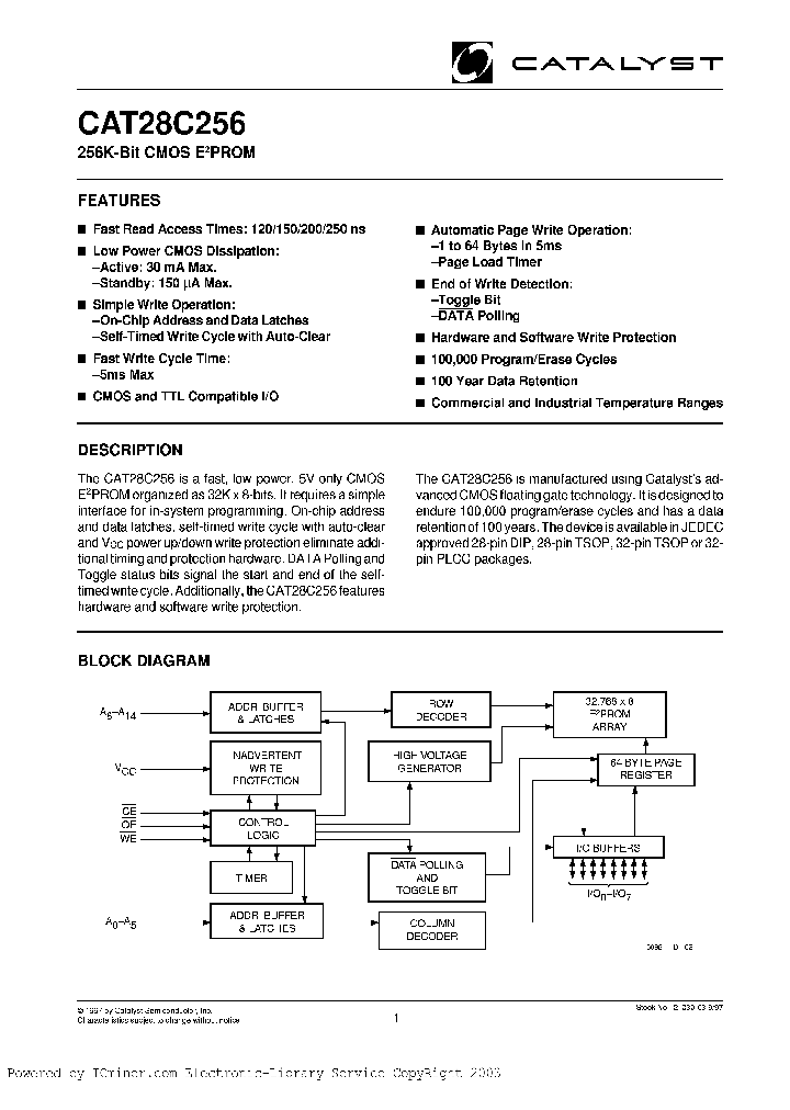 CAT28C256P-25_203359.PDF Datasheet