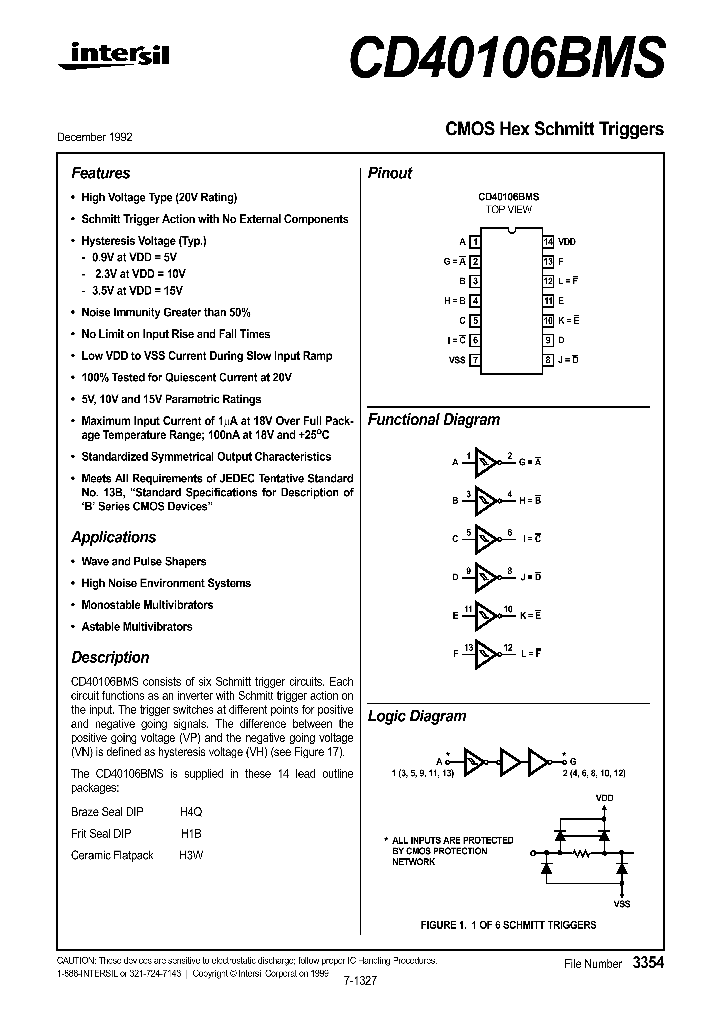 CD40106_257554.PDF Datasheet