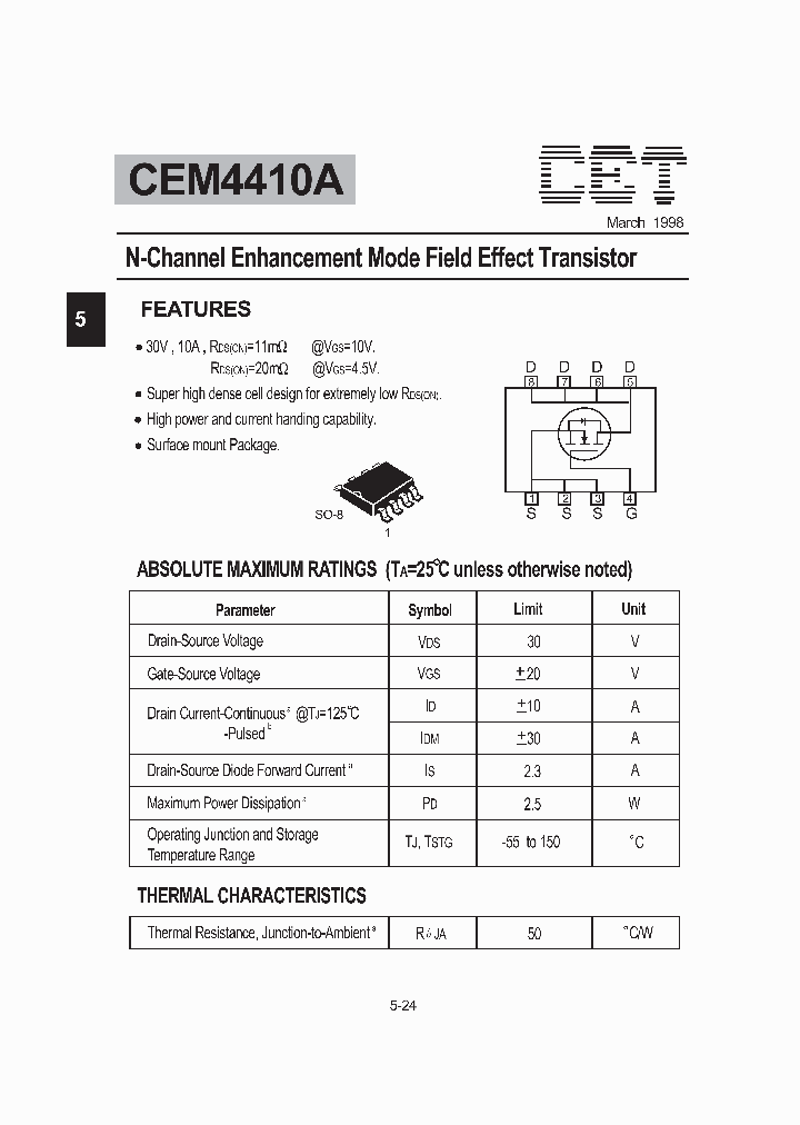 CEM4410A_199963.PDF Datasheet