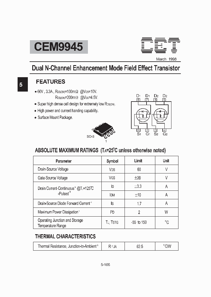 CEM9945_199965.PDF Datasheet