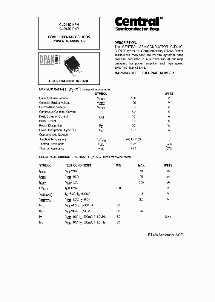 CJD42CPNP_269760.PDF Datasheet