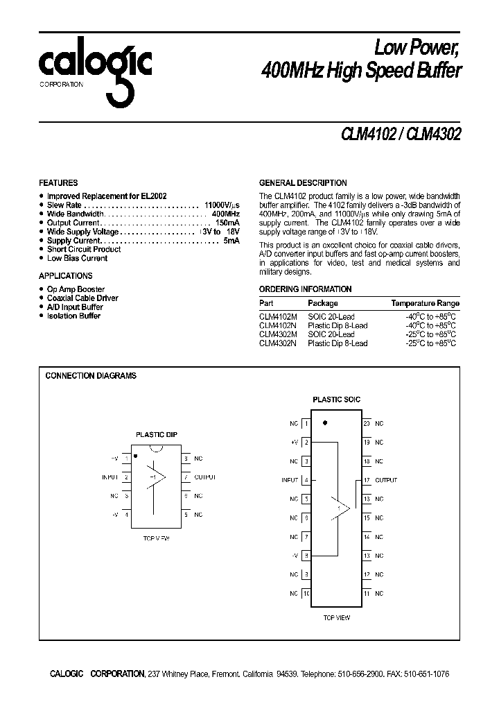 CLM4302_255026.PDF Datasheet