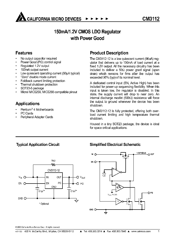 CM3112_294819.PDF Datasheet