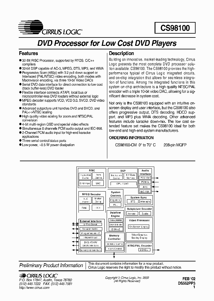 CS98100_287721.PDF Datasheet
