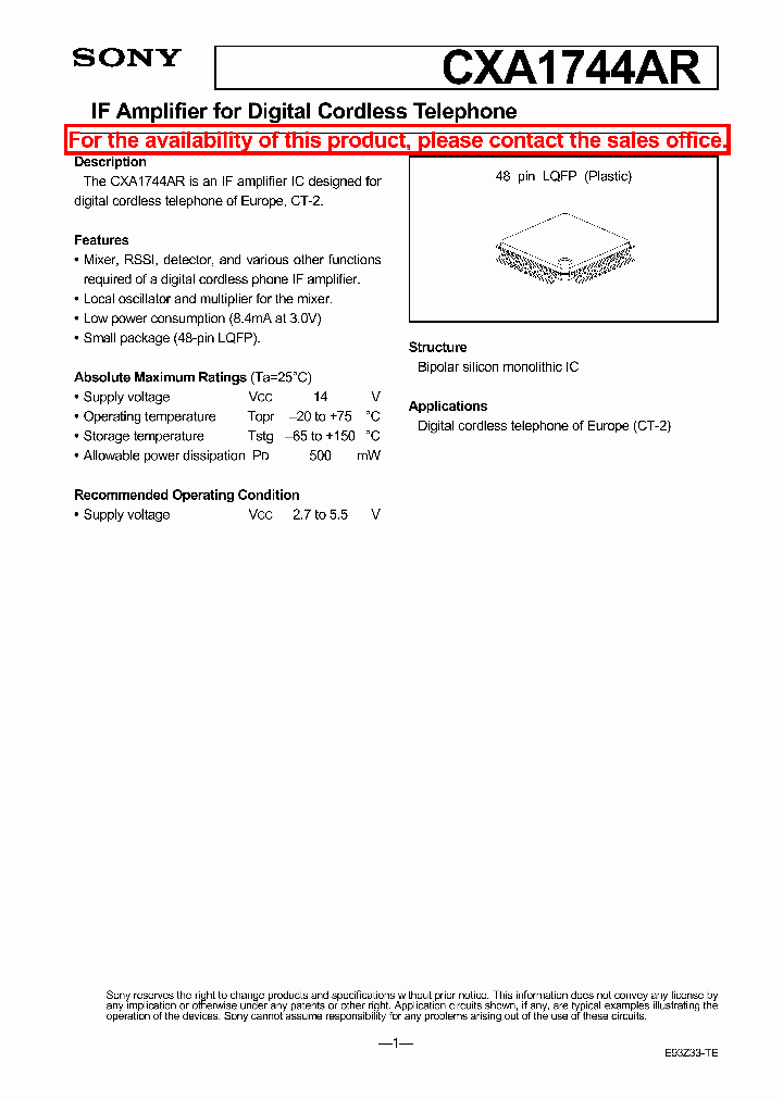 CXA1744AR_239297.PDF Datasheet