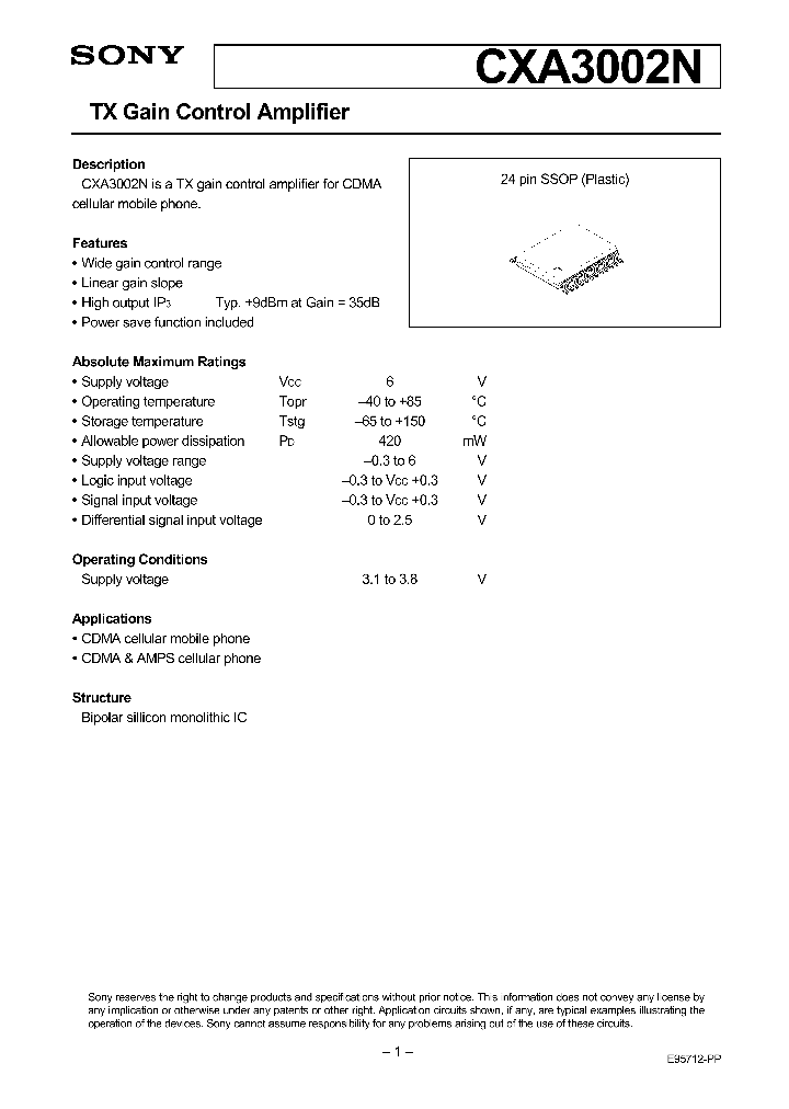 CXA3002N_285382.PDF Datasheet
