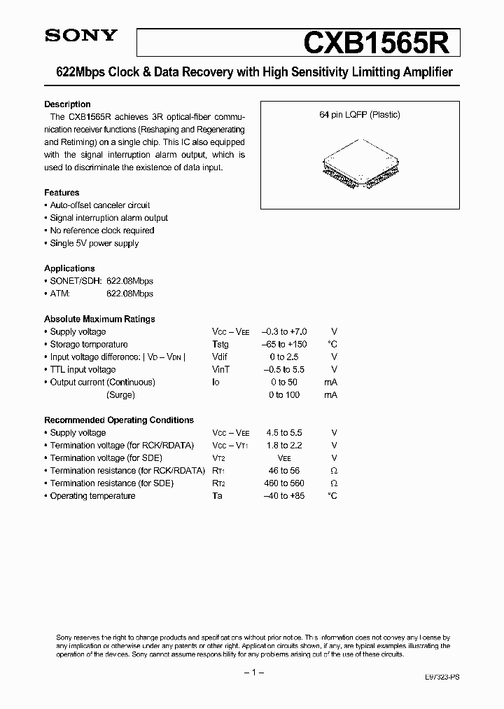 CXB1565R_285764.PDF Datasheet