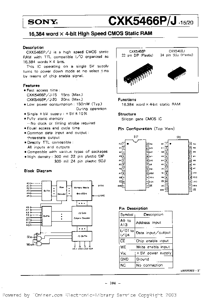 CXK5465J-30_221256.PDF Datasheet