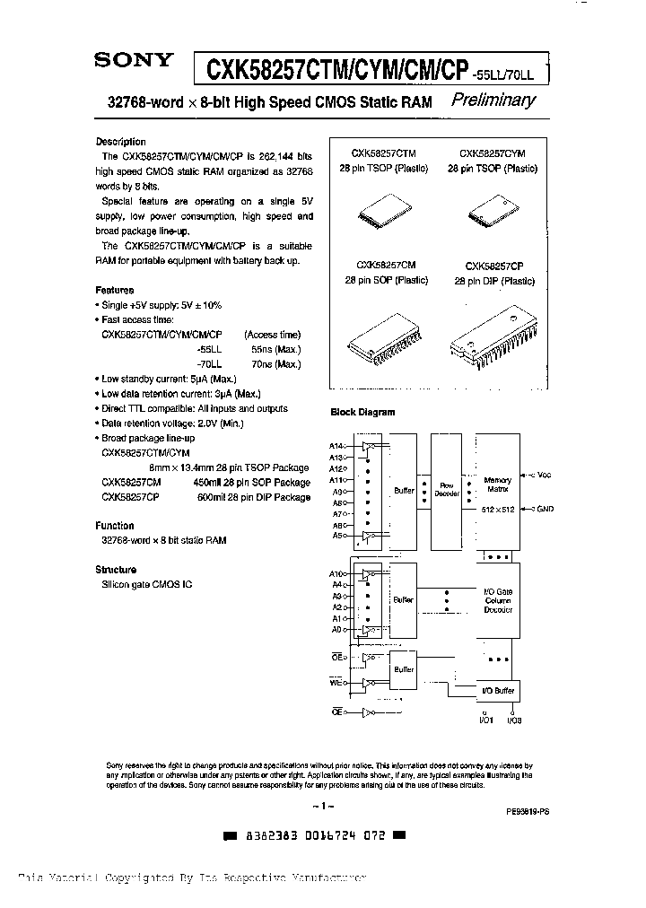 CXK58257CP-55LL_215394.PDF Datasheet