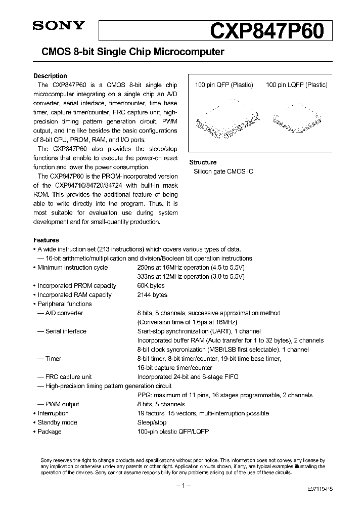 CXP847P60_261155.PDF Datasheet