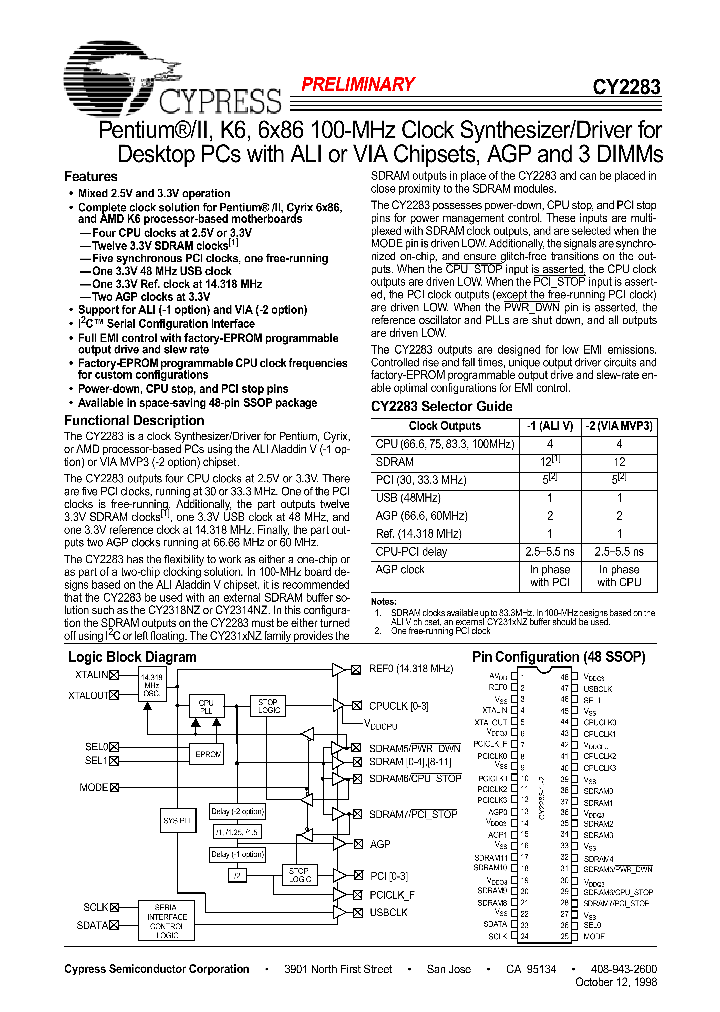 CY2283_254851.PDF Datasheet