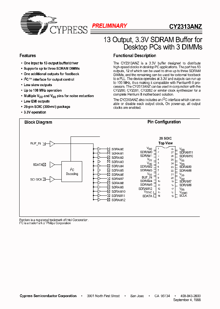 CY2313ANZ_275421.PDF Datasheet