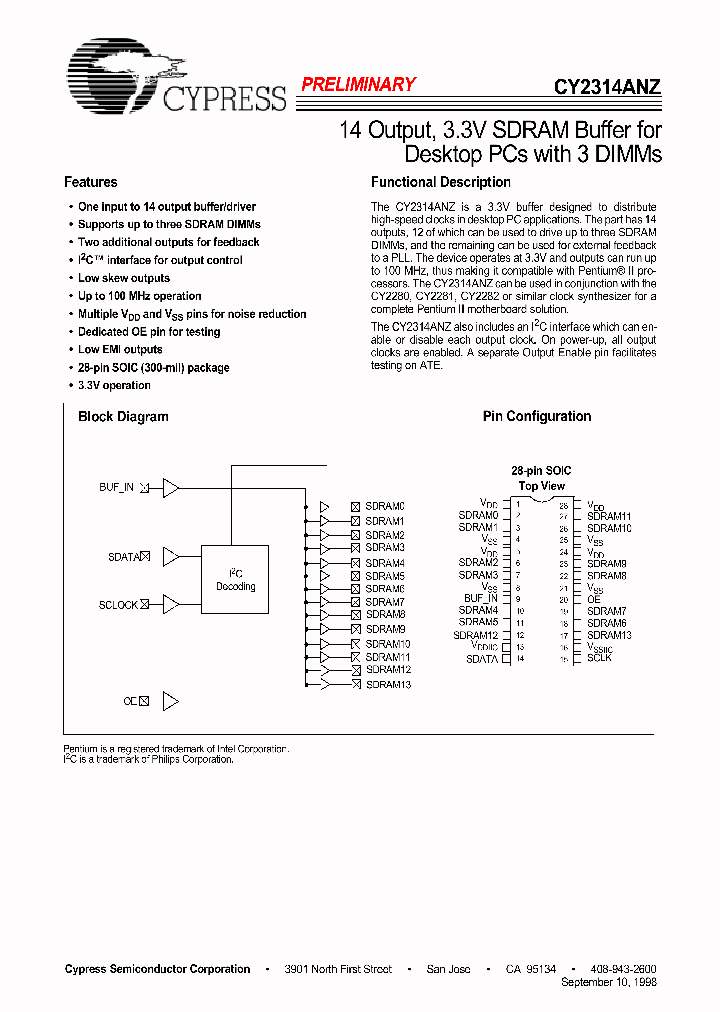 CY2314ANZ_275482.PDF Datasheet