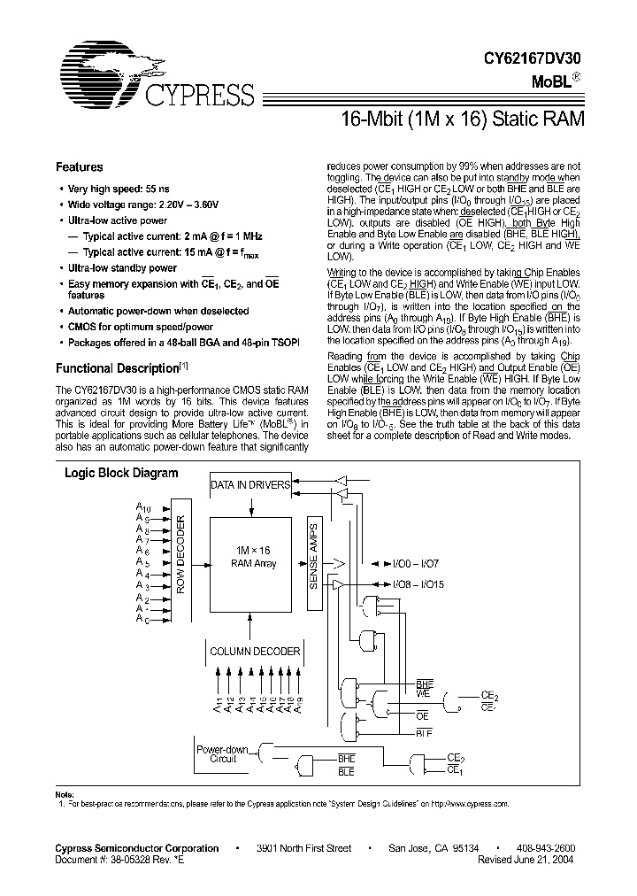 CY62167DV30_254903.PDF Datasheet