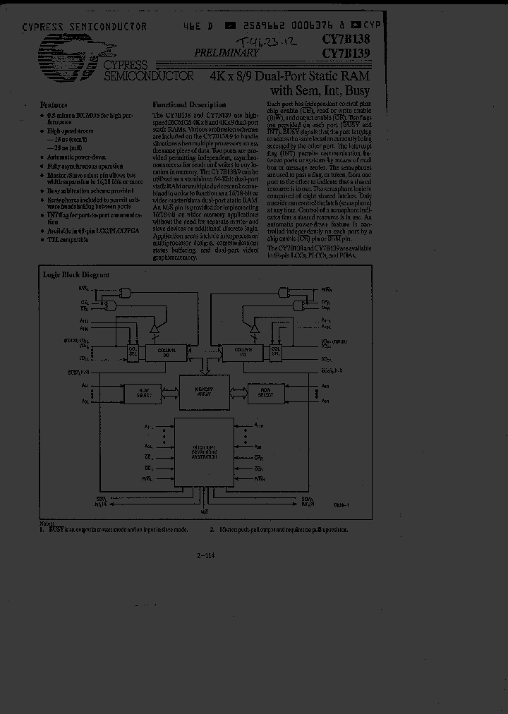 CY7B138-15LC_201693.PDF Datasheet