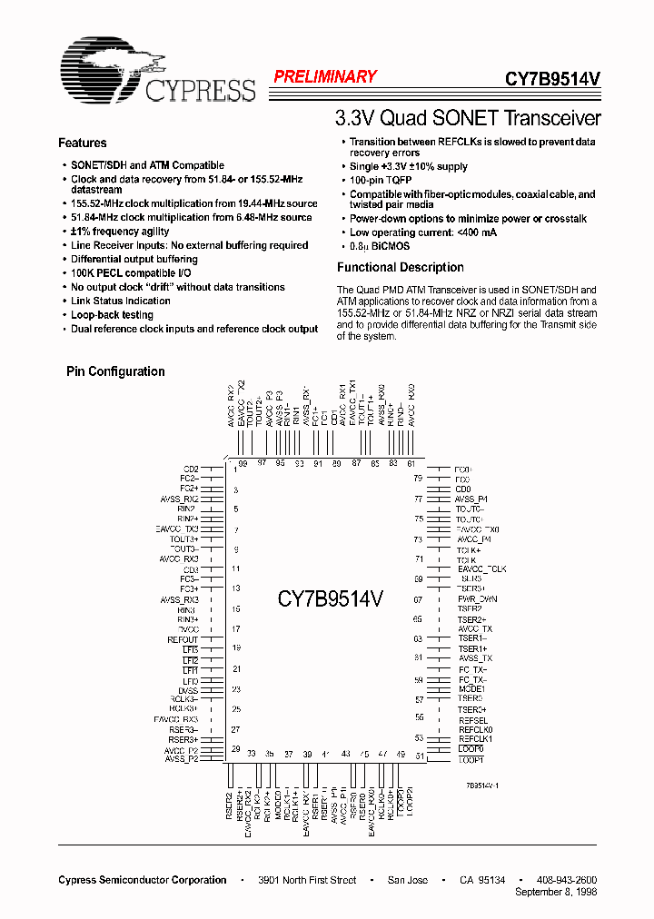CY7B9514V_284604.PDF Datasheet
